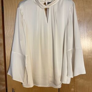 Vince Camuto Cream Blouse with Flared Sleeves
